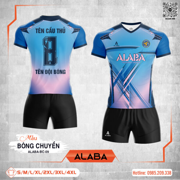 Áo Bóng Chuyền ALABA-BC-09 Xanh Dương Gradient