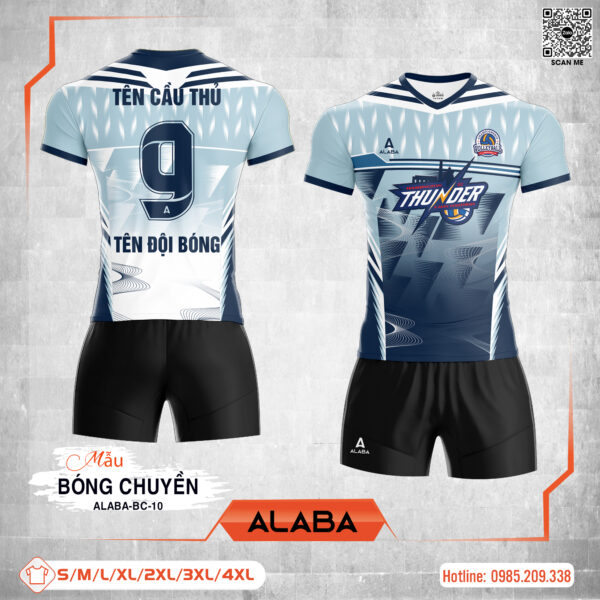 Áo Bóng Chuyền ALABA-BC-10 Xanh Navy Mạnh Mẽ