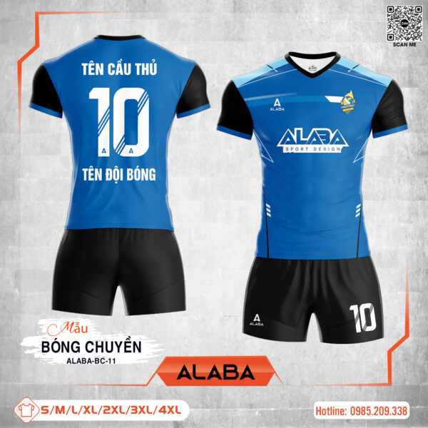 Đồng phục bóng chuyền ALABA-BC-11 Xanh Dương Đậm