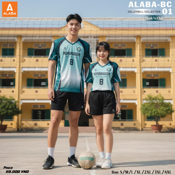 Áo Thể Thao Unisex ALABA BC-01 Xanh Ve Chai