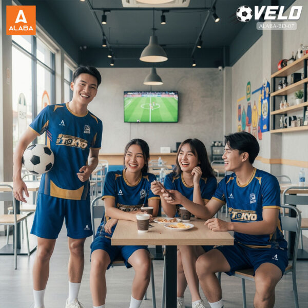 Đồng phục bóng đá ALABA VELO BD-07 - Xanh Dương Đậm Sang Trọng