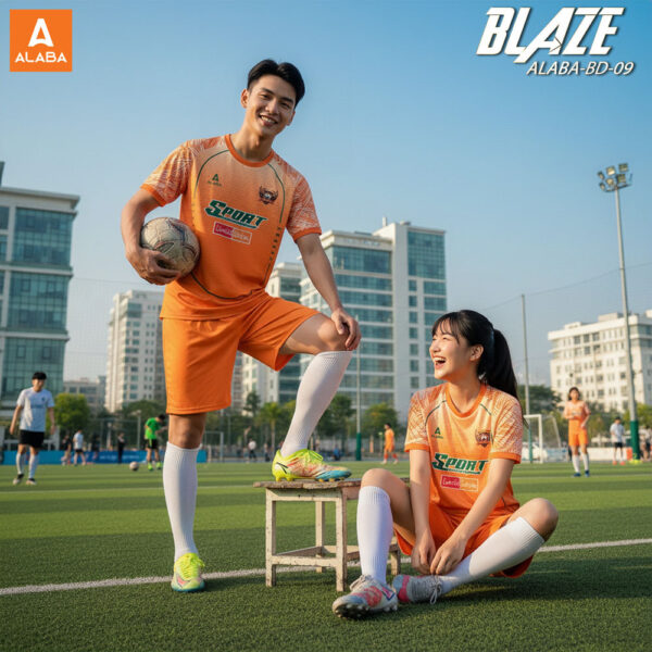 Bộ Quần Áo Thể Thao BLAZE ALABA-BD-09 Màu Cam Năng Động