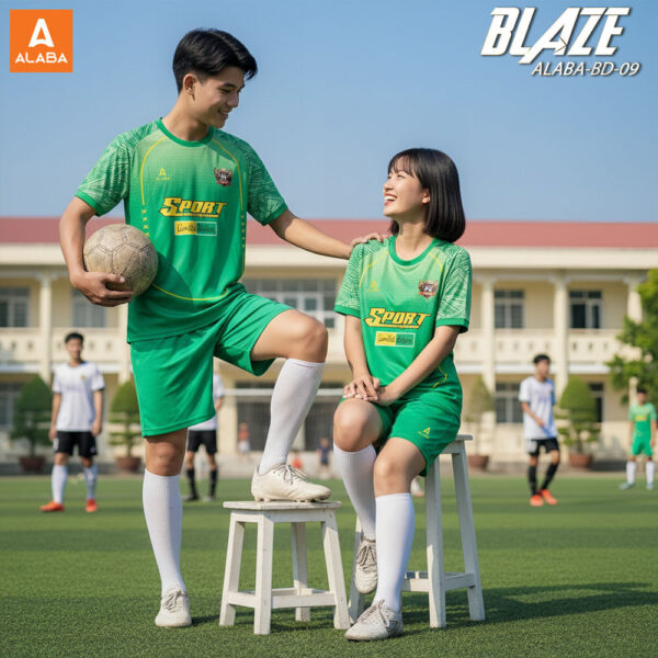 Đồng Phục Thể Thao ALABA BLAZE BD-09 Màu Xanh Lá Năng Động