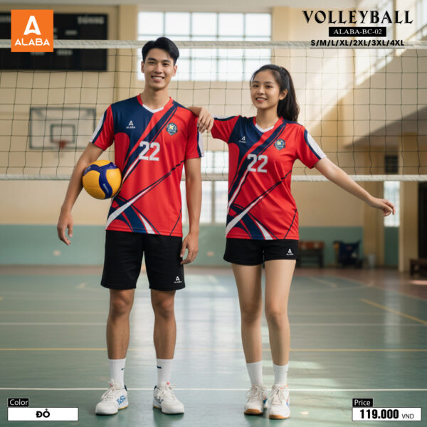 Áo Bóng Chuyền ALABA-BC-02 Đỏ Rực – Phong Cách & Năng Lượng
