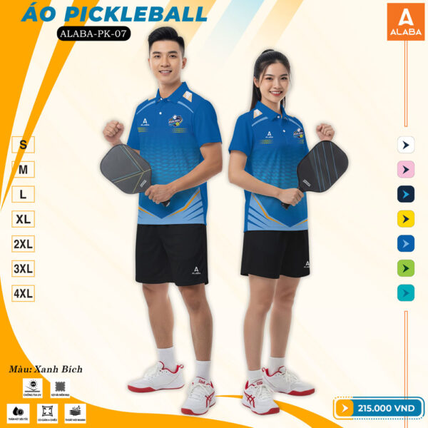 Áo Pickleball ALABA-PK-07 Màu Xanh Bích