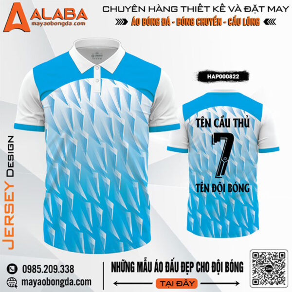 Áo Thi Đấu Thể Thao Nam Xanh Dương Trắng HAP000822 - Thiết Kế Năng Động, Thoáng Mát