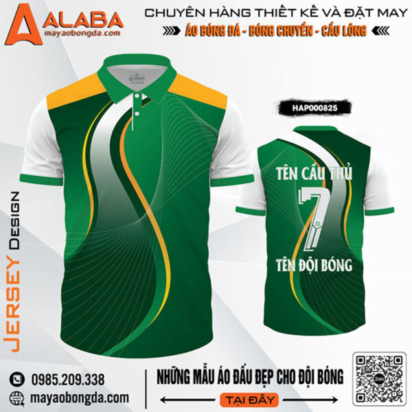 Áo đấu thể thao nam xanh lá thiết kế nổi bật - HAP000825