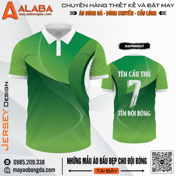 Áo Bóng Đá Xanh Lá Cây HAP000827 – Năng Động & Thoáng Mát Trên Sân Cỏ