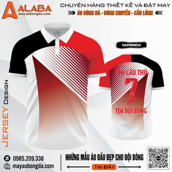 Áo Thể Thao Gradient Đỏ Đen Trắng HAP000832 – Năng động và Cá tính