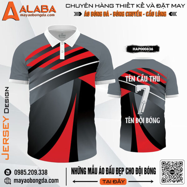 Áo Đội Bóng Màu Xám Đậm HAP000836