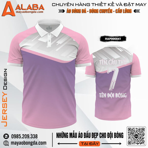 Áo Bóng Đá Màu Hồng Pastel Tím Lavender HAP000841 – Trẻ Trung, Cá Tính & Nổi Bật